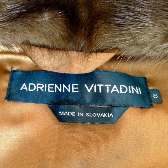 ADRIENNE VITTADINI Copper Down Mink Collar Jacket - Picture 7 of 8